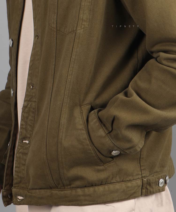                                                                                                                                                                                                                                                                                                                                                                                                                                                                                                                                                     فرمی استخوانی زیتونی مشکی کرم قهوه ای آجری   زمستانه کت کتان 5229  - تصویر 16