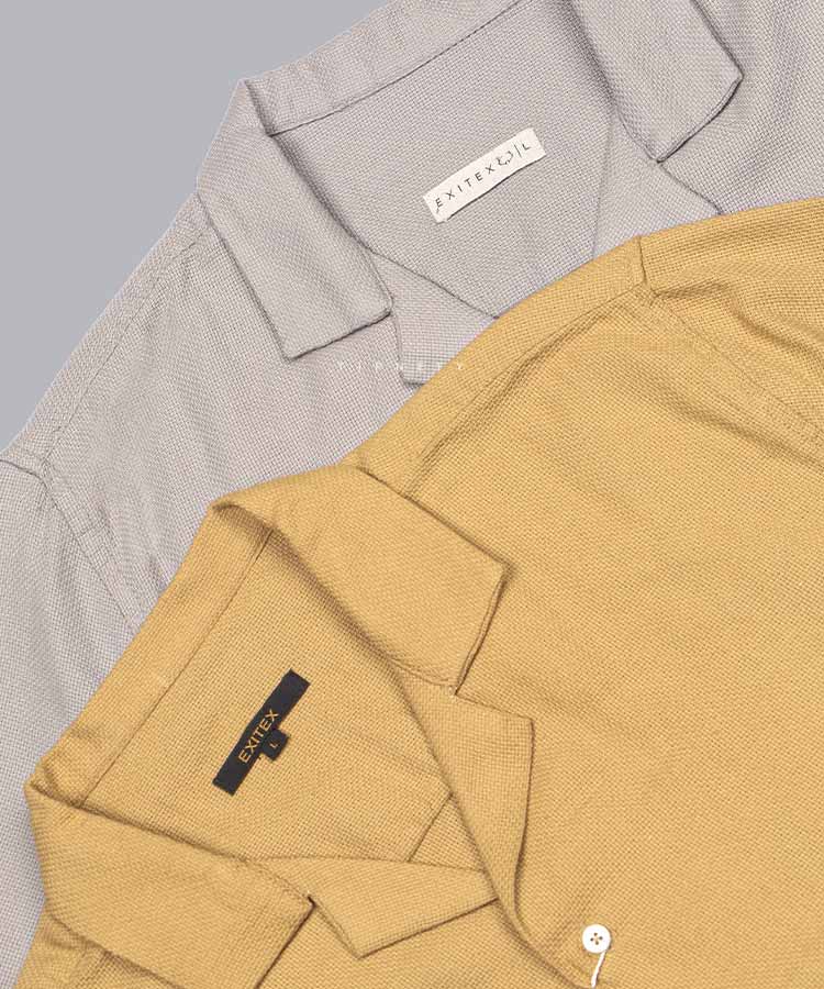 پیراهن یقه انگلیسی مردانه کنفی 5126