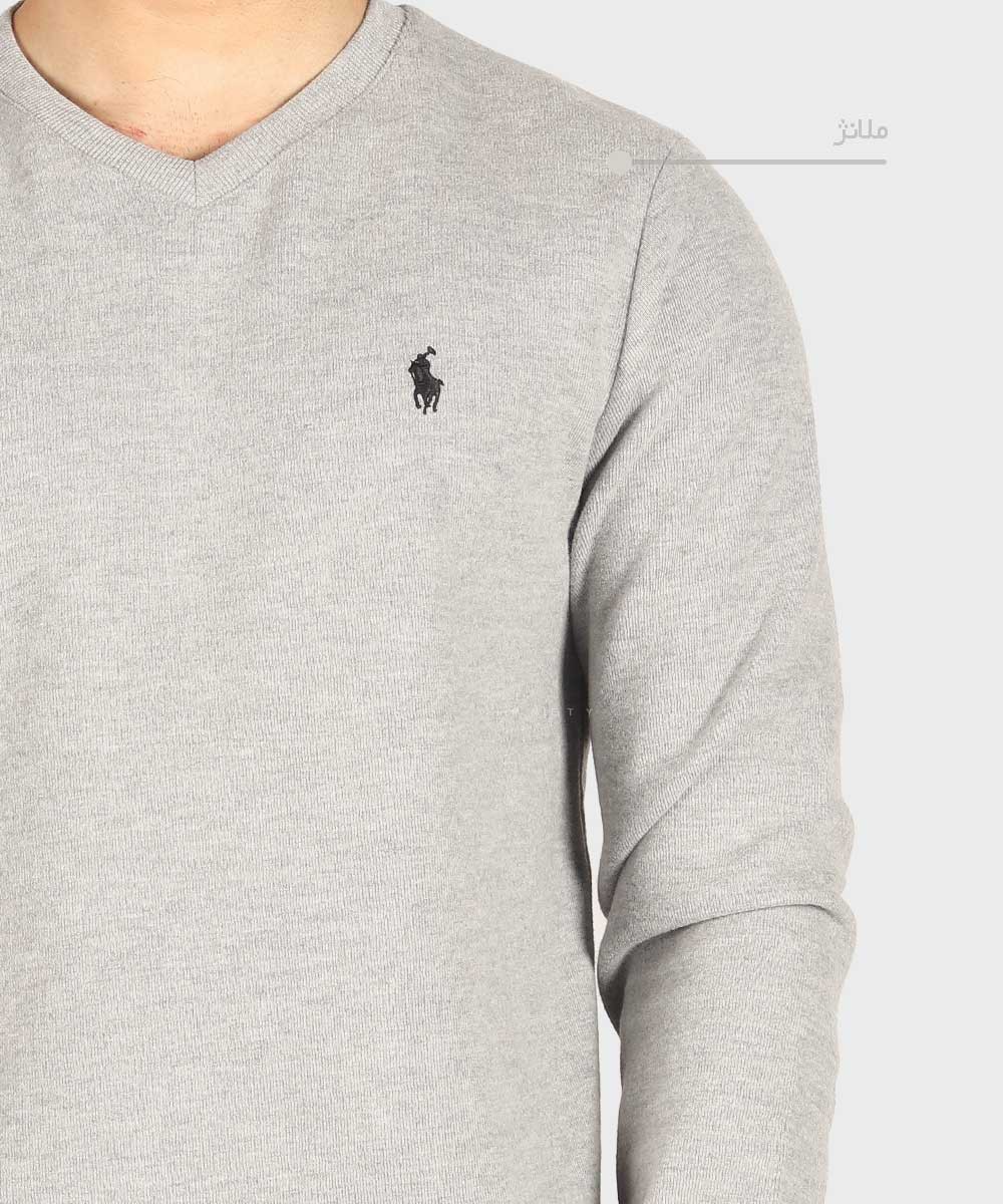 مشکی             سفید ملانژ آبی روشن کاربنی کرم پاییزه پلیور 1847  - تصویر 7