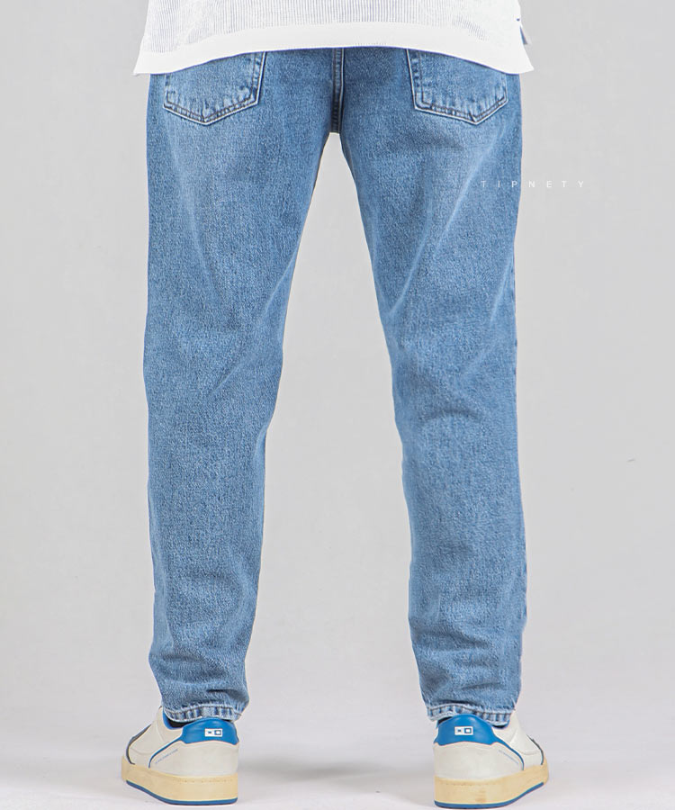                                         آبی شلوار جین مام فیت 0597  - تصویر 5