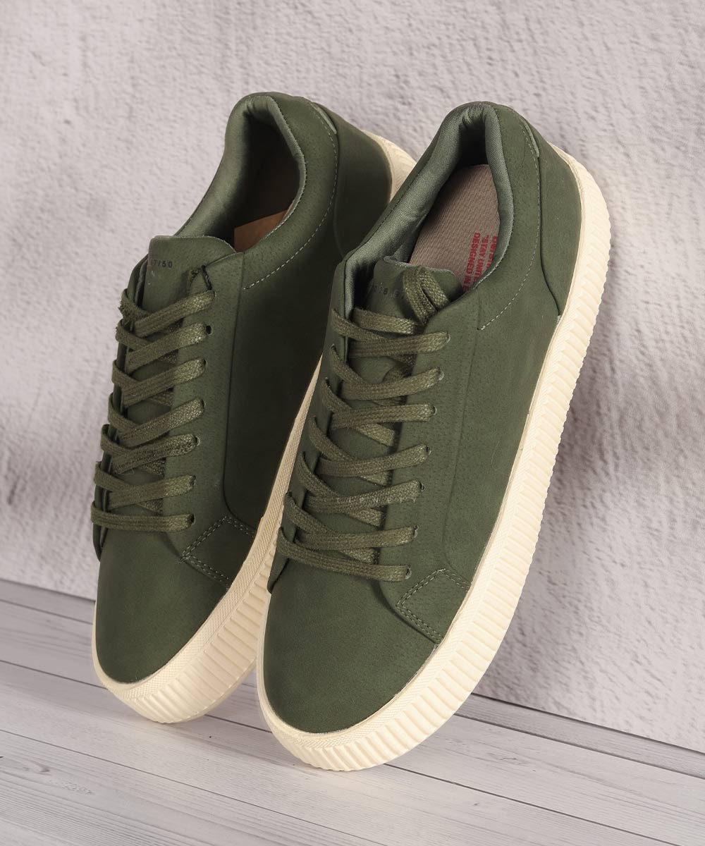           سفید شکلاتی سبز طوسی تیره کفش کژوال 0091  - تصویر 6