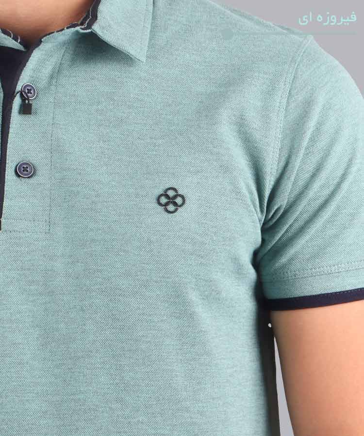                                                                                 پسته ای سرخابی سبز زیتونی فیروزه ای   مات آبی آجری قرمز ملانژ بادمجانی شکلاتی صورتی کالباسی سبز آبی صدری تیشرت یقه دار 5303  - تصویر 7