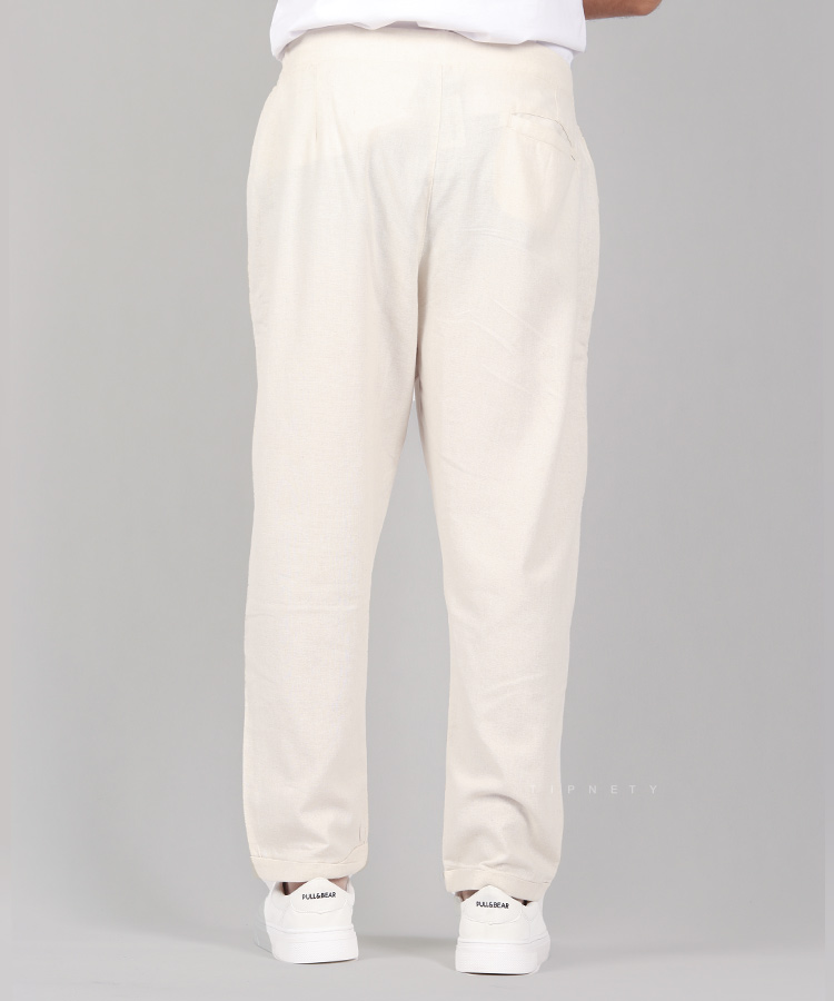                                                                                 استخوانی کرم خاکی مشکی شلوار پارچه ای مام استایل 2507  - تصویر 8