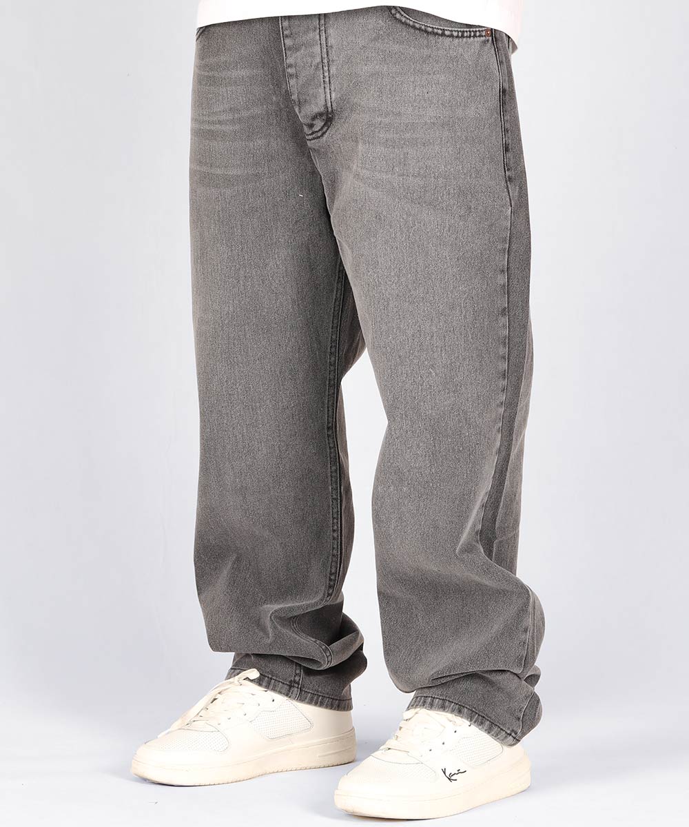         طوسی تیره دودی شلوار جین بگ استایل 0450  - تصویر 3