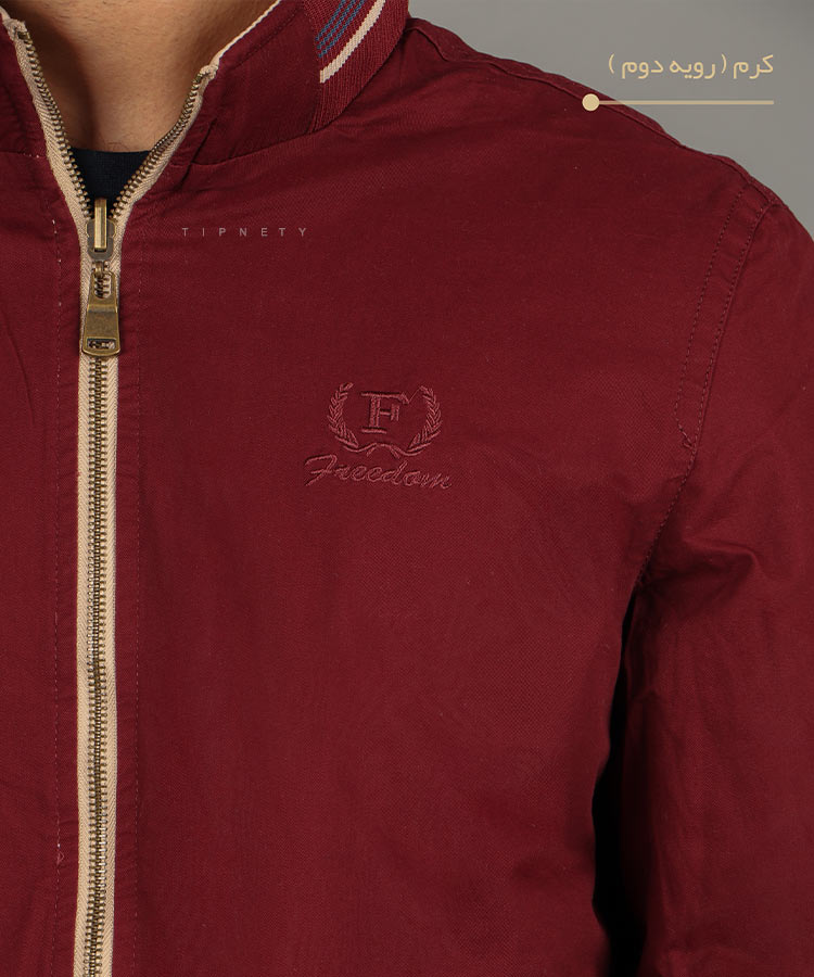                                                                                                                         کرم شتری سبز مشکی زمستانه کت کتان 9822  - تصویر 6