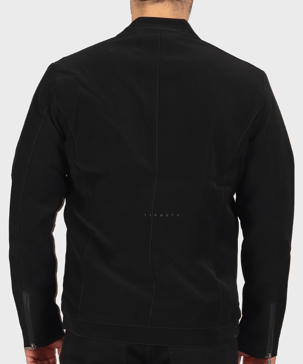                         قهوه ای مشکی زمستانه کت چرم 2423  - تصویر 5