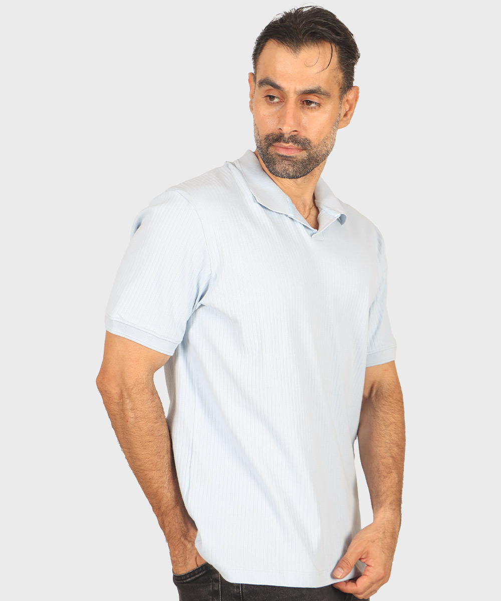                                     سورمه ای صدری آجری آبی روشن مشکی خاکی یشمی کرم تیشرت یقه دار 1756  - تصویر 29