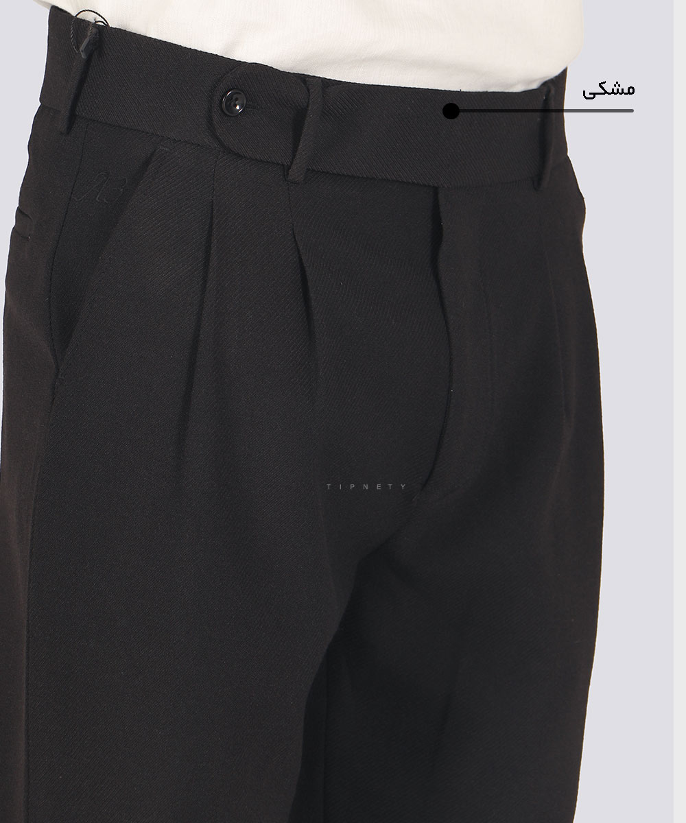                                         مشکی سورمه ای استخوانی کرم سبز شلوار پارچه ای مام استایل 0922  - تصویر 6