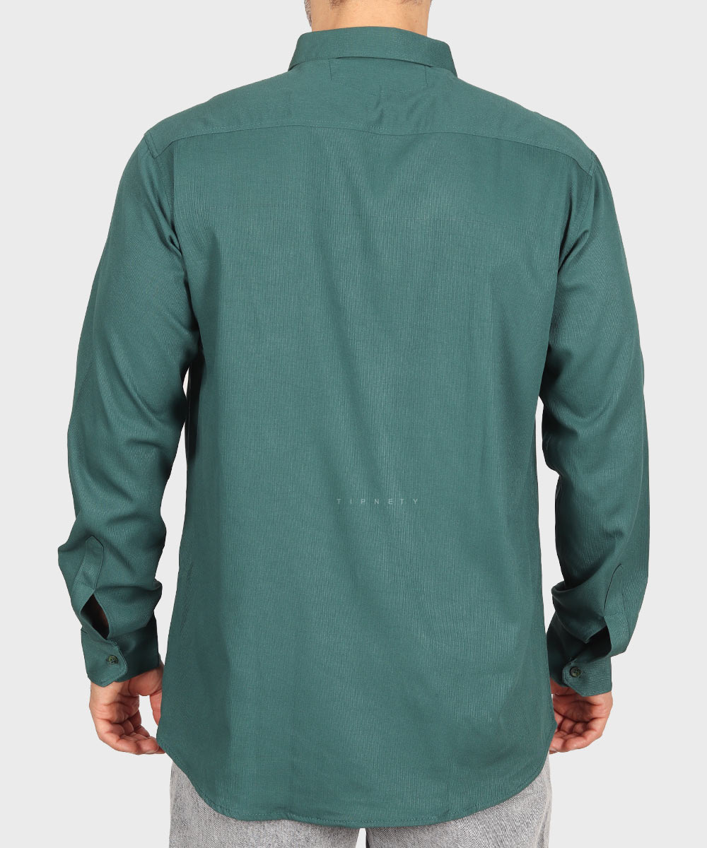                                                                   یشمی لجنی طوسی تیره نفتی خاکی مشکی سفید فیروزه ای طوسی روشن سورمه ای پیراهن آستین بلند فیت 0126  - تصویر 7