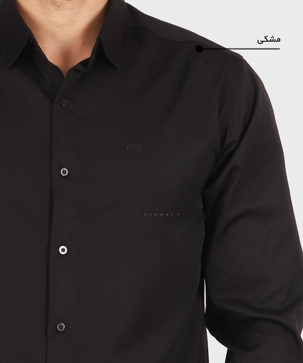                   مشکی سفید لجنی یشمی شیری فیروزه ای آبی تیره آبی روشن زرشکی سورمه ای طوسی روشن کله غازی سبز پیراهن آستین بلند فیت 0387  - تصویر 14