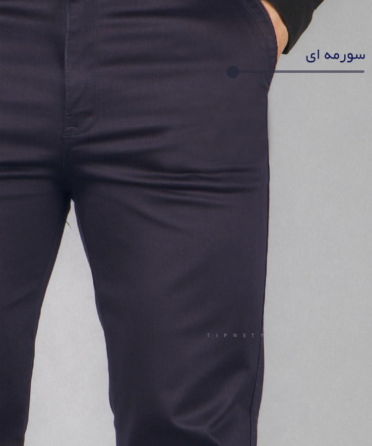                                                                                                                 زیتونی نوک مدادی طوسی روشن سورمه ای کرم مشکی شلوار کتان راسته 0247  - تصویر 5