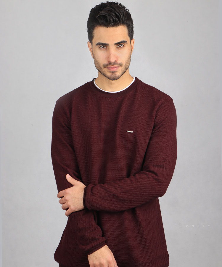                                                                                                                                                               زرشکی صدری خاکی دودی سورمه ای مشکی لجنی طوسی کرم تیره پاییزه پلیور 0519  - تصویر 4