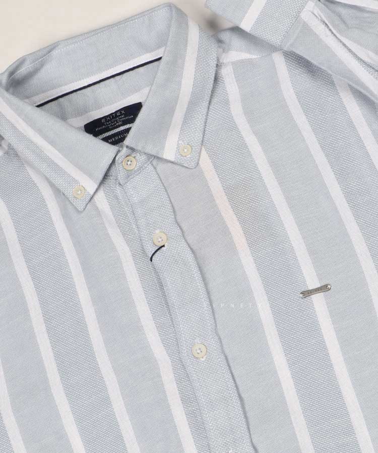 پیراهن مردانه آستین بلند راه راه 1230