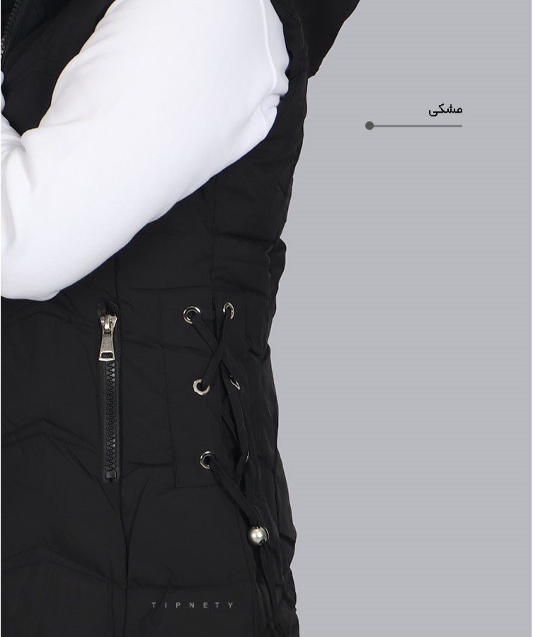                                                                                                                                                                                               مشکی کرم خاکی سبز زمستانه کاپشن 9601  - تصویر 8