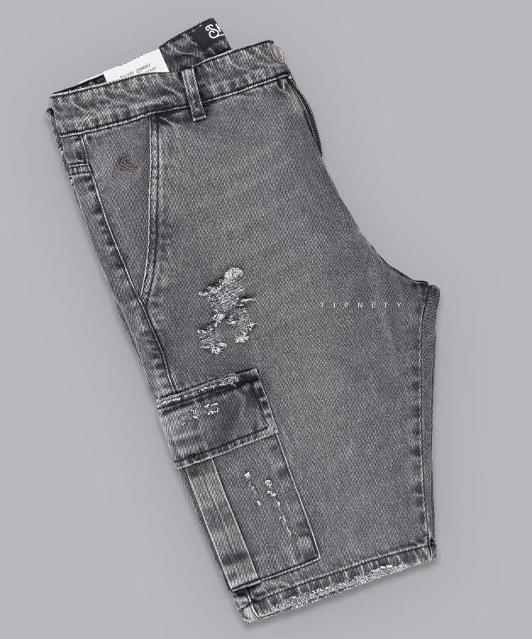                                                                                                               آبی روشن طوسی دودی ذغالی راحتی شلوارک 5258  - تصویر 9