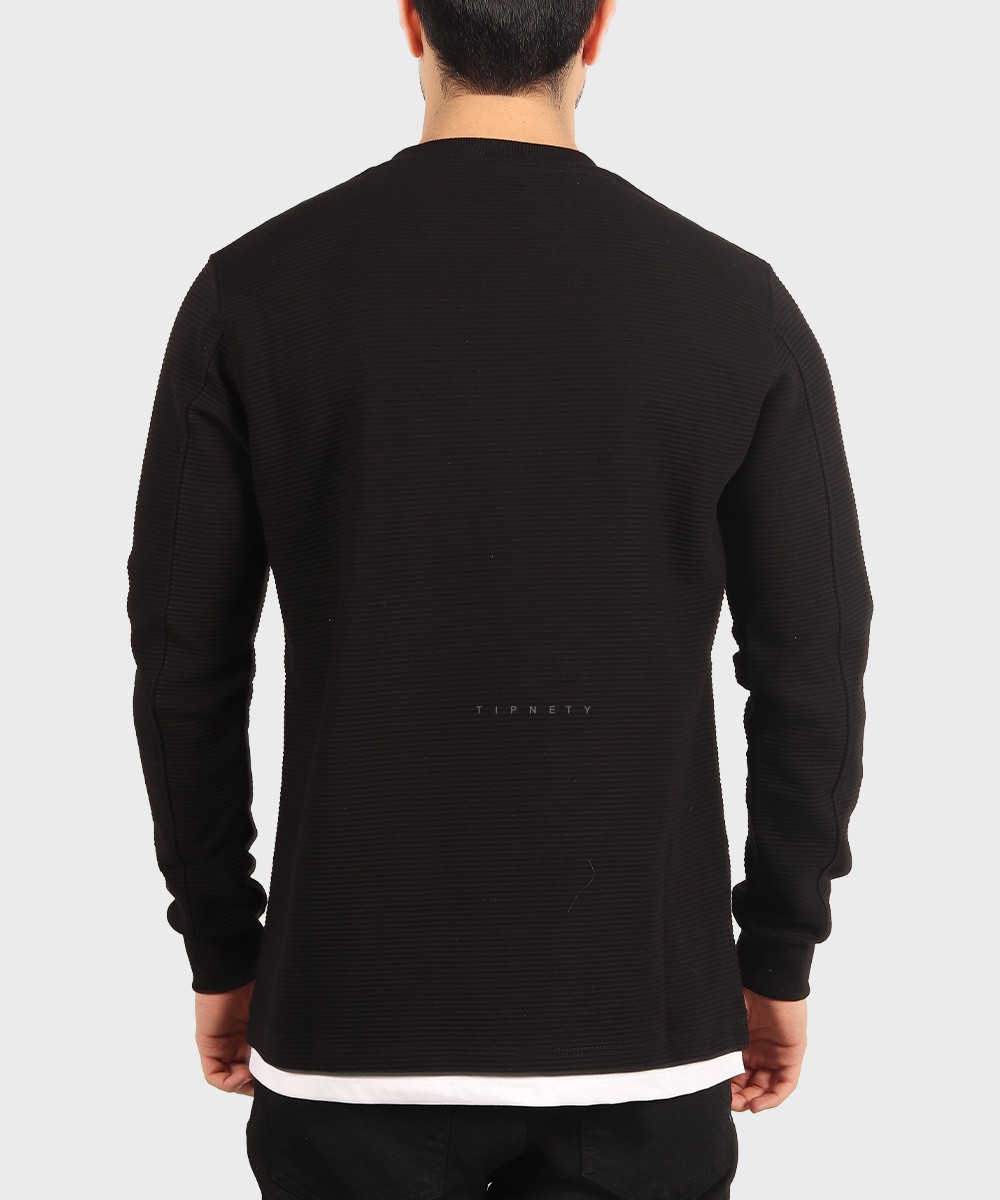                                                         لجنی سورمه ای نوک مدادی مشکی شیری کرم تیره پاییزه تیشرت 5632  - تصویر 30