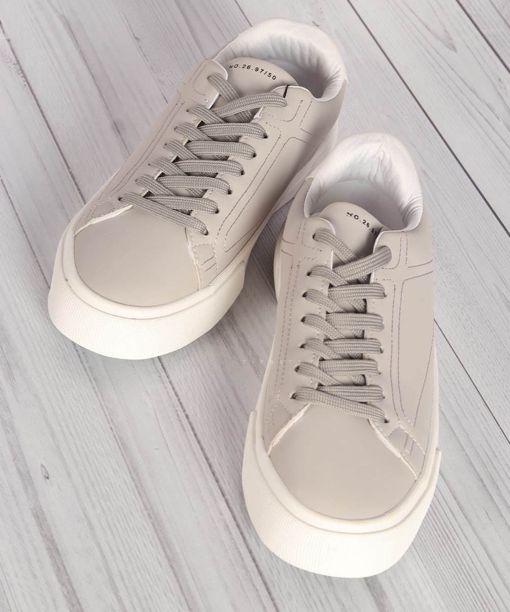 کفش ونس اسپرت طوسی روشن و سفید 1355