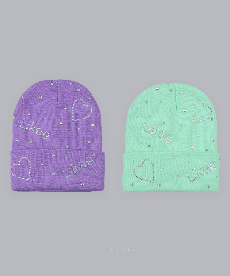 کلاه بافتنی زمستانه طرح Like لایک 6173