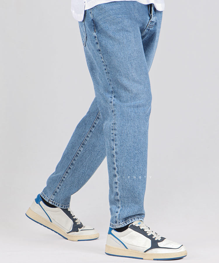                                         آبی شلوار جین مام فیت 0597  - تصویر 4