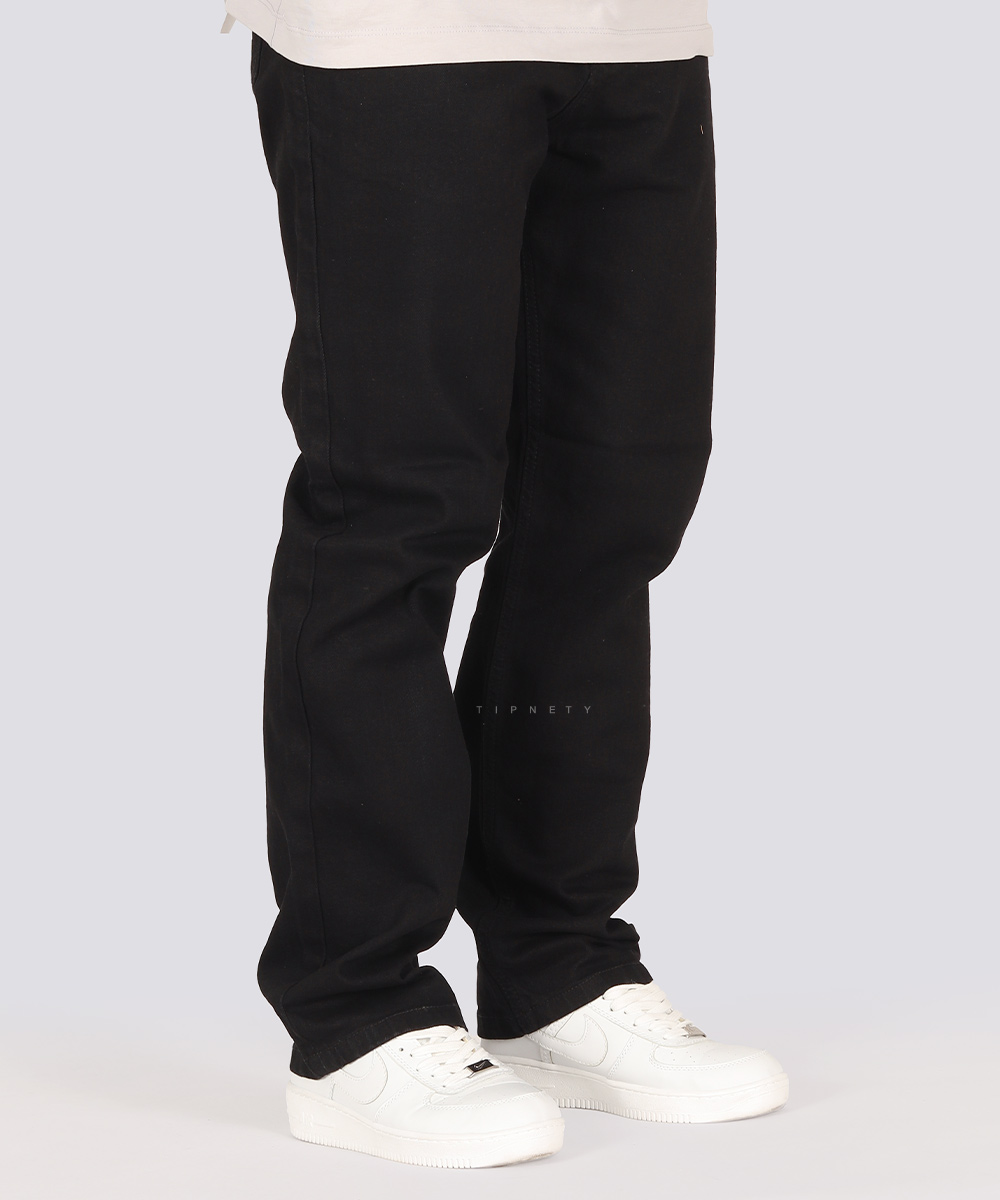       ذغالی مشکی شلوار جین رگولار 2903  - تصویر 4