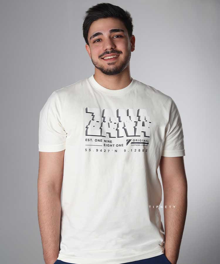 تیشرت طرح دار مردانه 1945