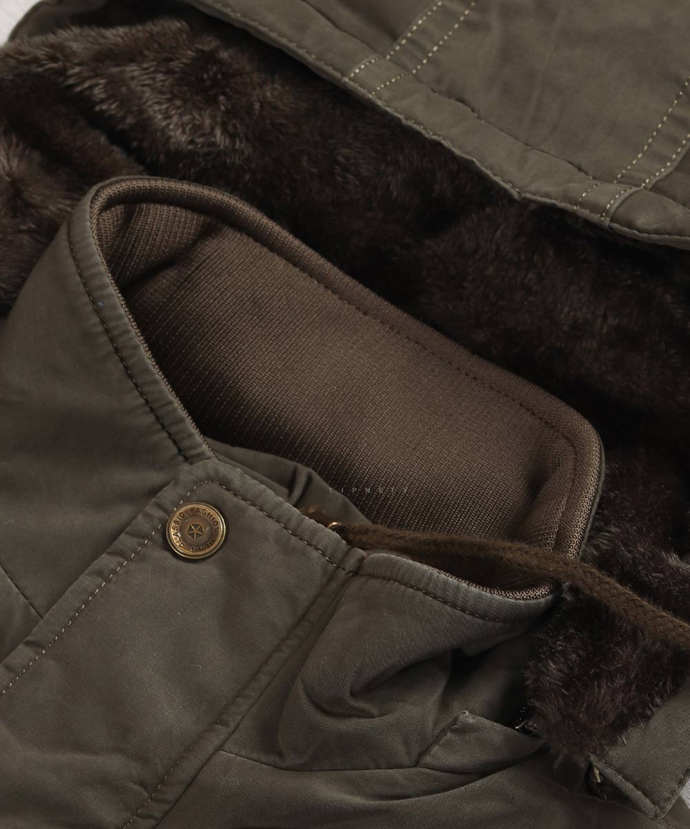                         مشکی لجنی شتری زمستانه کت کتان 8815  - تصویر 14