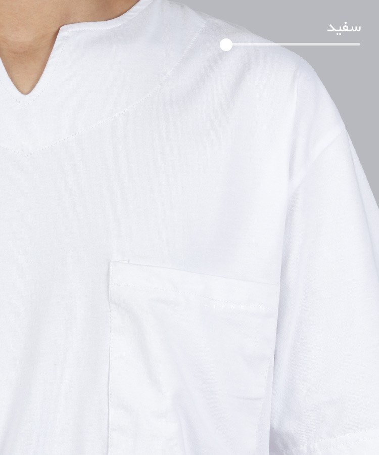                                             سفید نفتی مشکی طوسی یشمی آجری سورمه ای تیشرت لش 1575  - تصویر 6