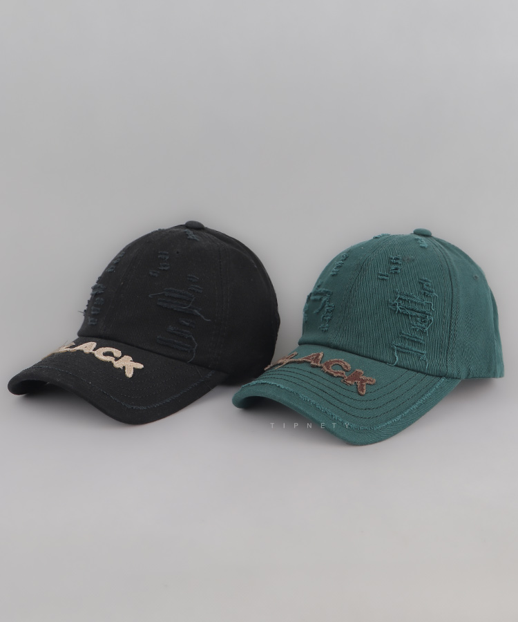 کلاه کپ کتان و زخمی Black کد 6251