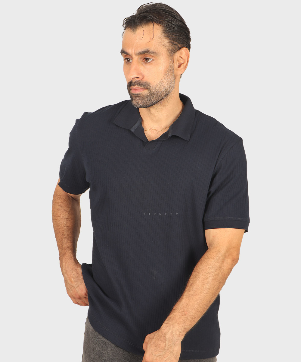                                     سورمه ای صدری آجری آبی روشن مشکی خاکی یشمی کرم تیشرت یقه دار 1756  - تصویر 23