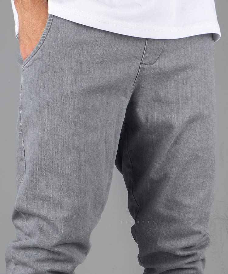 شلوار جین اسلش مردانه طوسی 1191