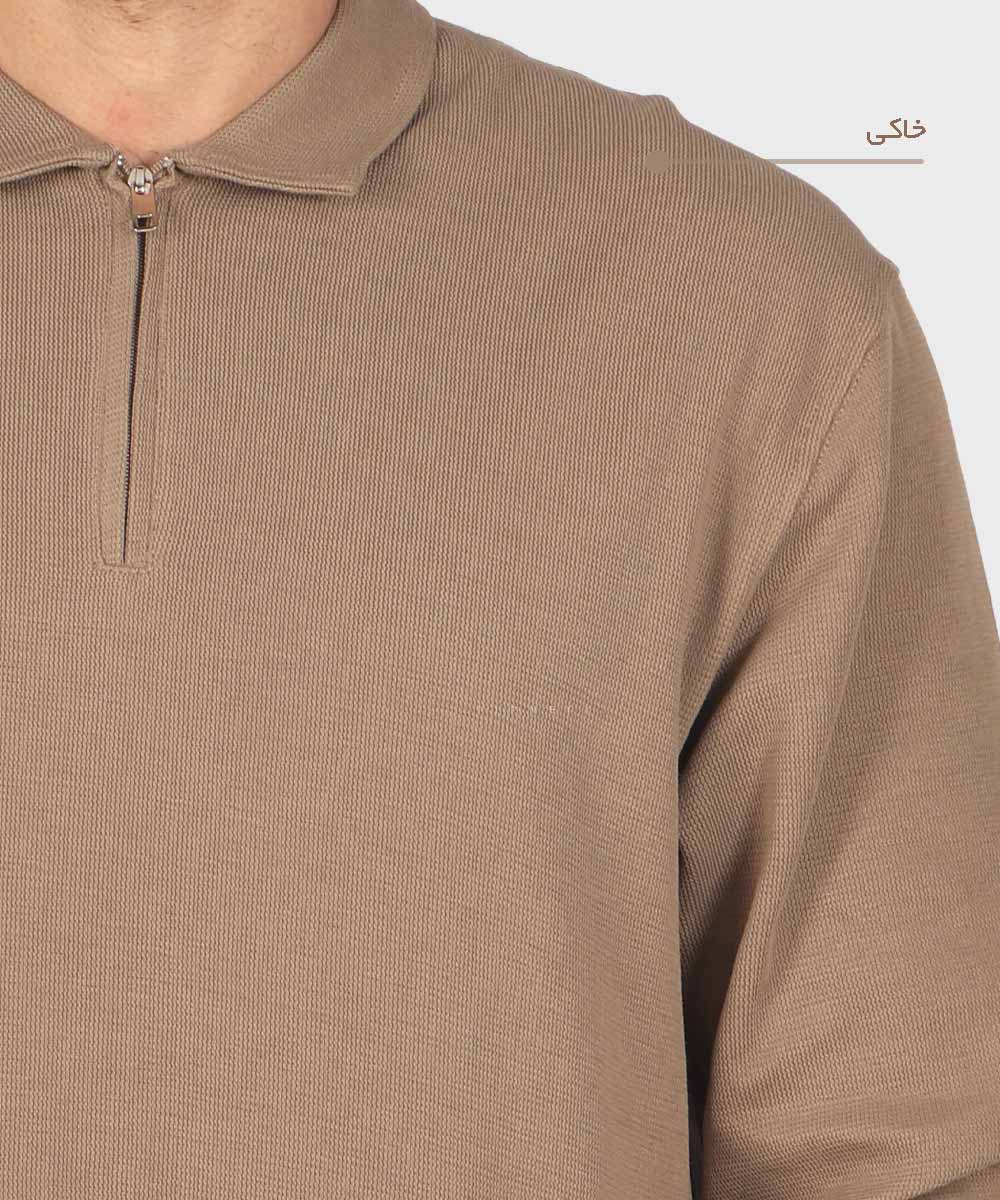                                           کرم نوک مدادی مشکی شیری خاکی صدری پاییزه تیشرت 4221  - تصویر 12