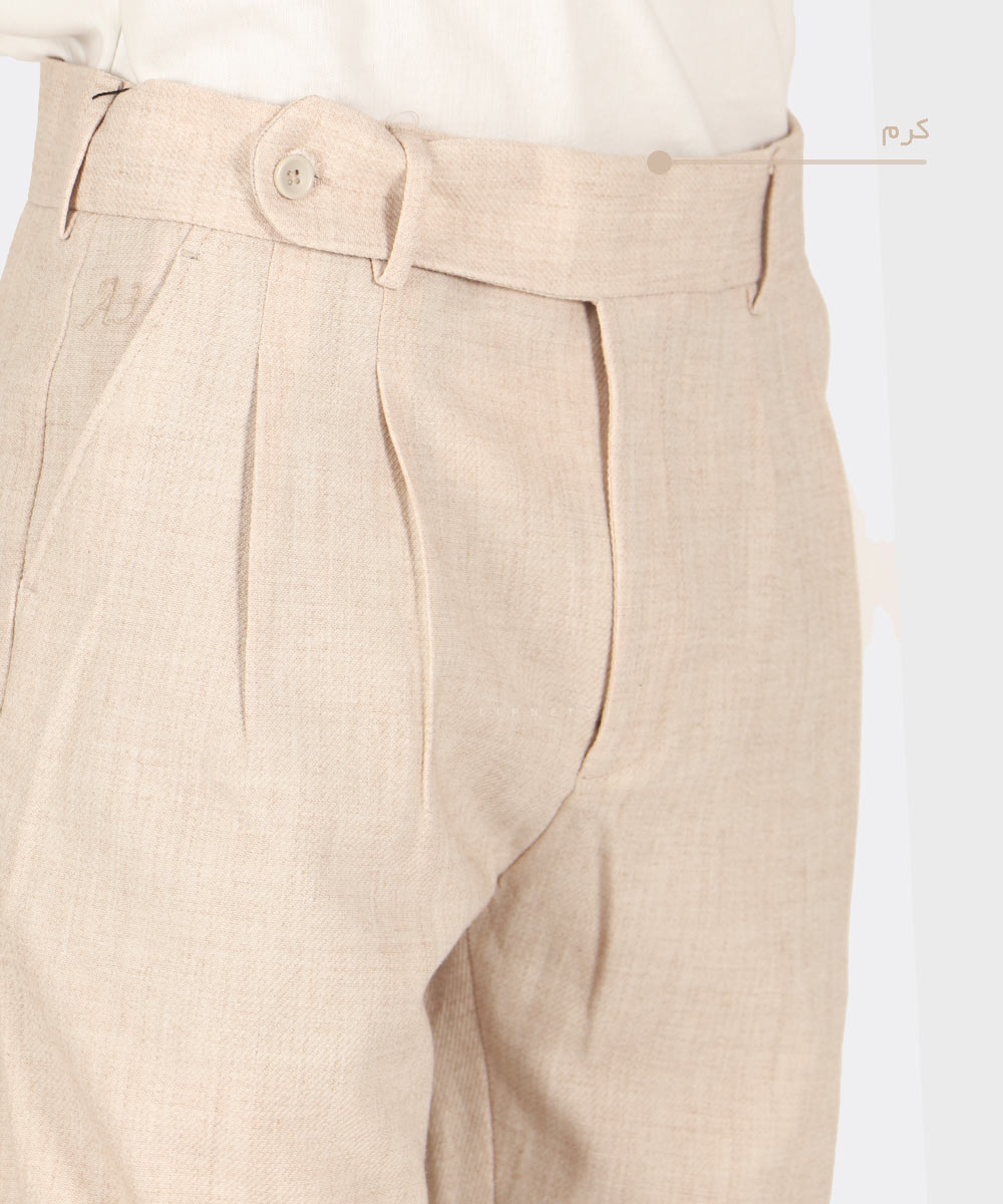                                         مشکی سورمه ای استخوانی کرم سبز شلوار پارچه ای مام استایل 0922  - تصویر 7