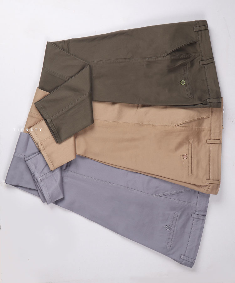                                                                                                                               مشکی نخودی طوسی کرم نوک مدادی زیتونی شلوار کتان راسته 1023  - تصویر 3