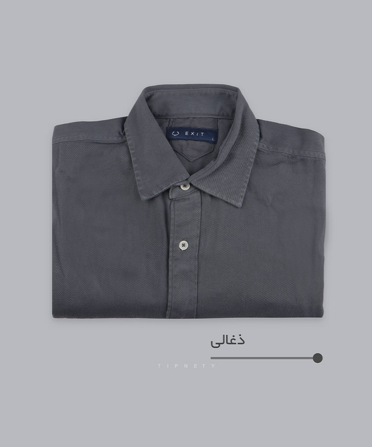                                                                 پاییزه پیراهن 5238 ذغالی سورمه ای پیراهن آستین بلند فیت 5238  - تصویر 4