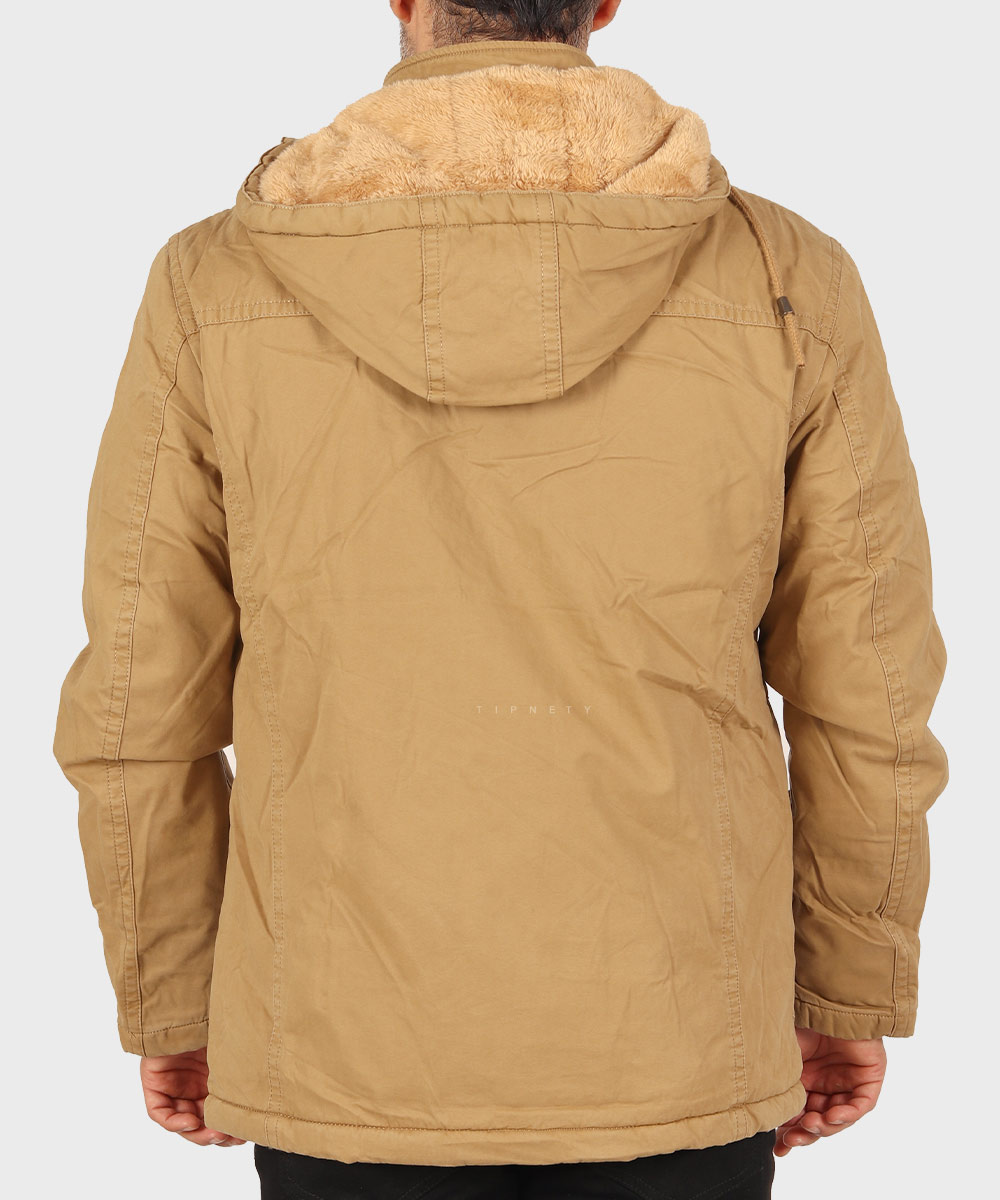                         مشکی لجنی شتری زمستانه کت کتان 8815  - تصویر 22