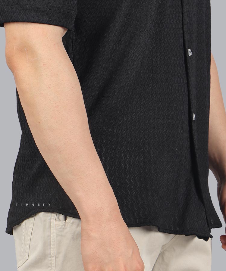                                                 مشکی سفید طوسی کرم سبز پیراهن یقه انگلیسی 0253  - تصویر 4