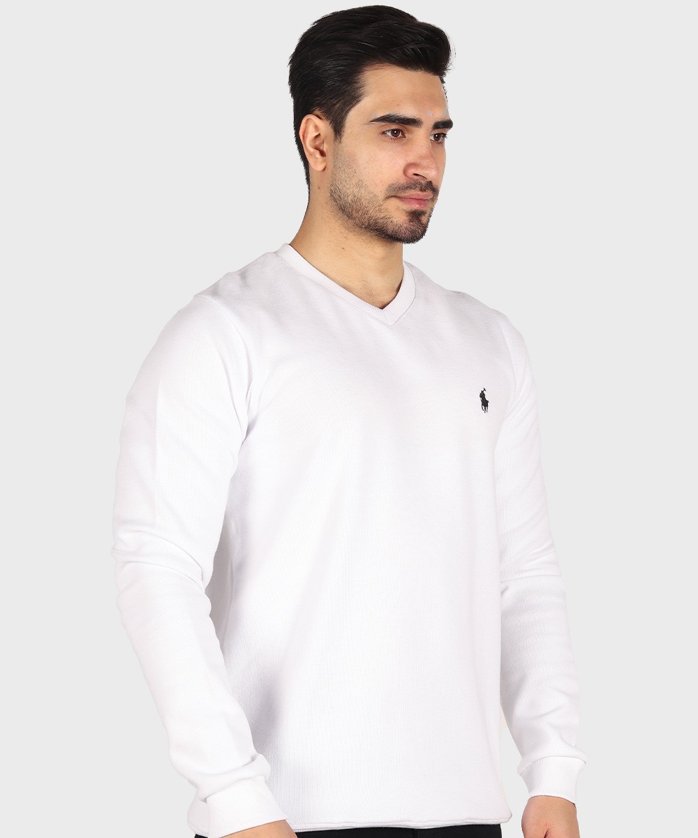 مشکی             سفید ملانژ آبی روشن کاربنی کرم پاییزه پلیور 1847  - تصویر 16