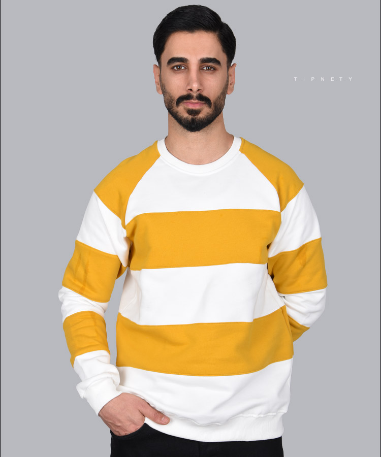                                                                                 خردلی سورمه ای مشکی آبی روشن پاییزه پلیور 2290  - تصویر 3