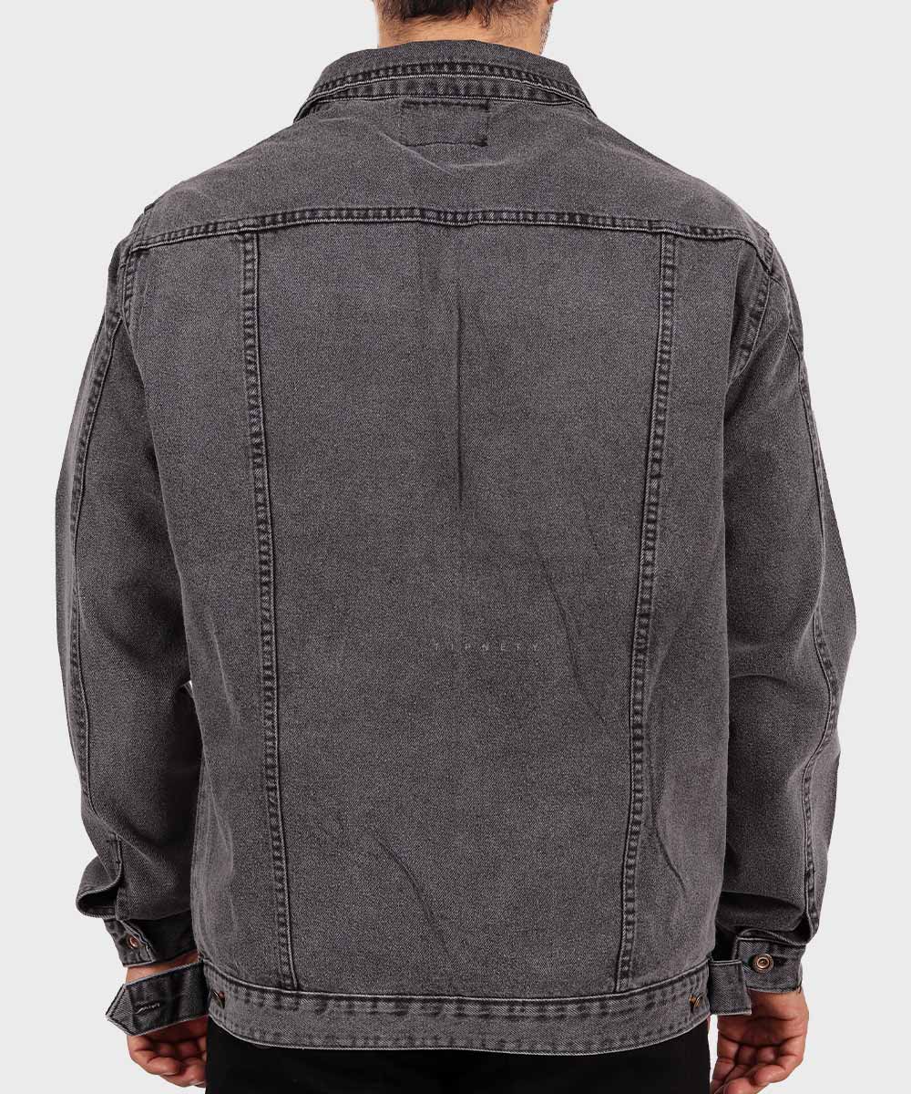         طوسی تیره زمستانه کت جین 0262  - تصویر 5