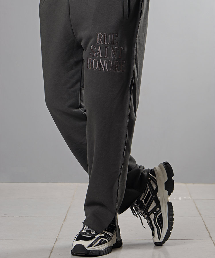                                                             طوسی کرم لجنی مشکی شلوار کتان اسلش 2610  - تصویر 3