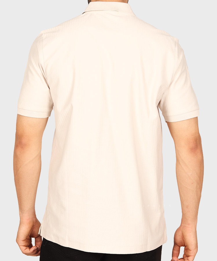       تیره         تیره   سبز کرم کرم تیره تیشرت یقه دار 0593  - تصویر 8