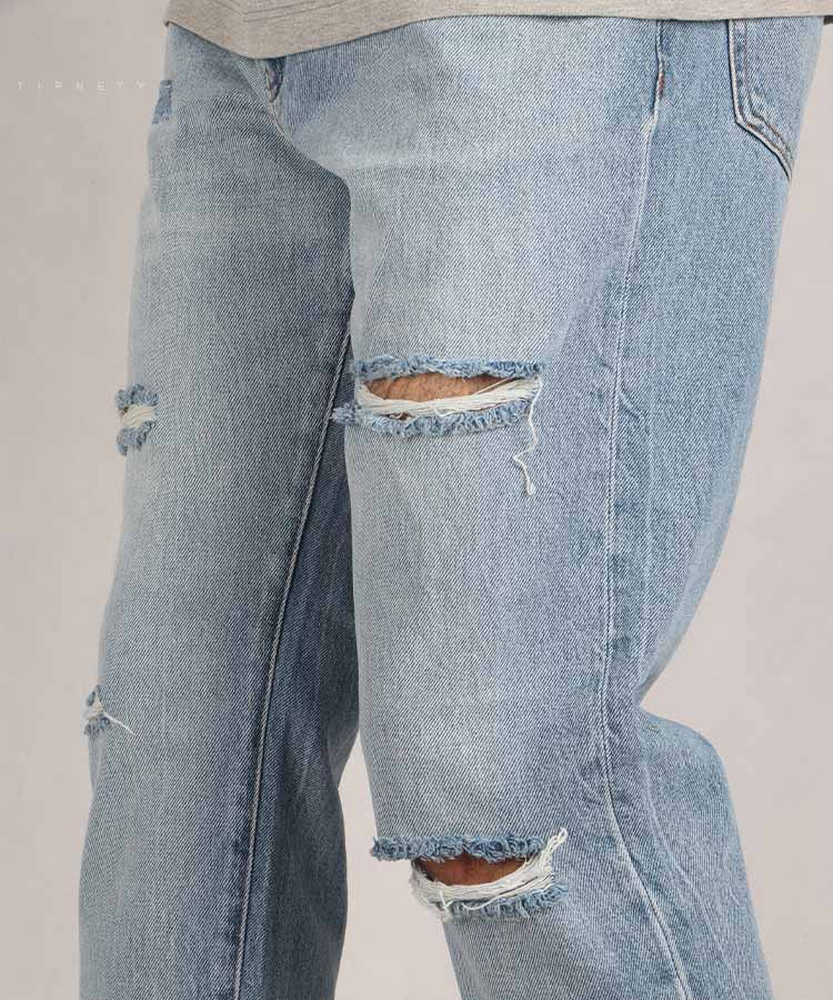                                                                     آبی روشن شلوار جین مام استایل 5005  - تصویر 3