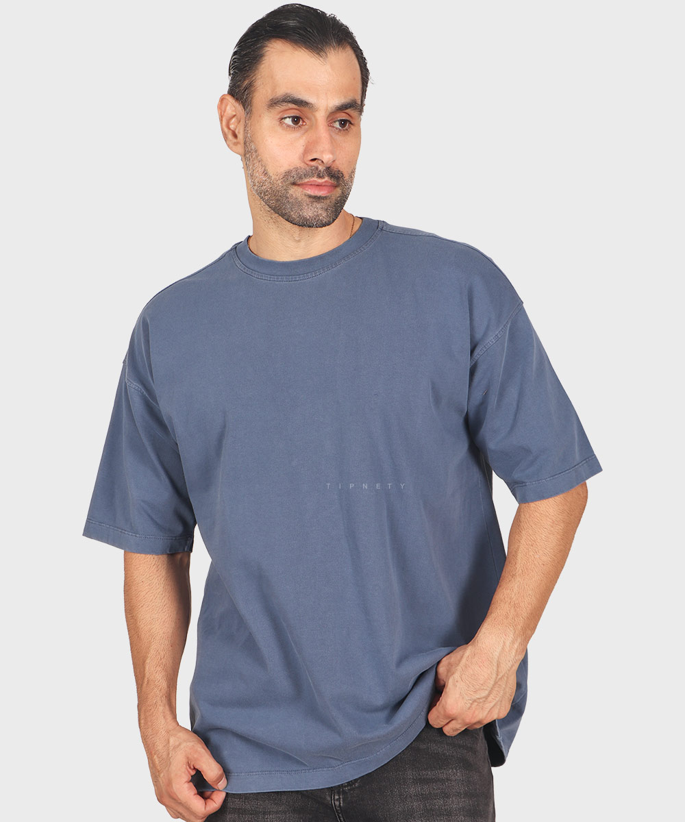             نفتی دودی شکلاتی لجنی آبی تیشرت لش 1761  - تصویر 4