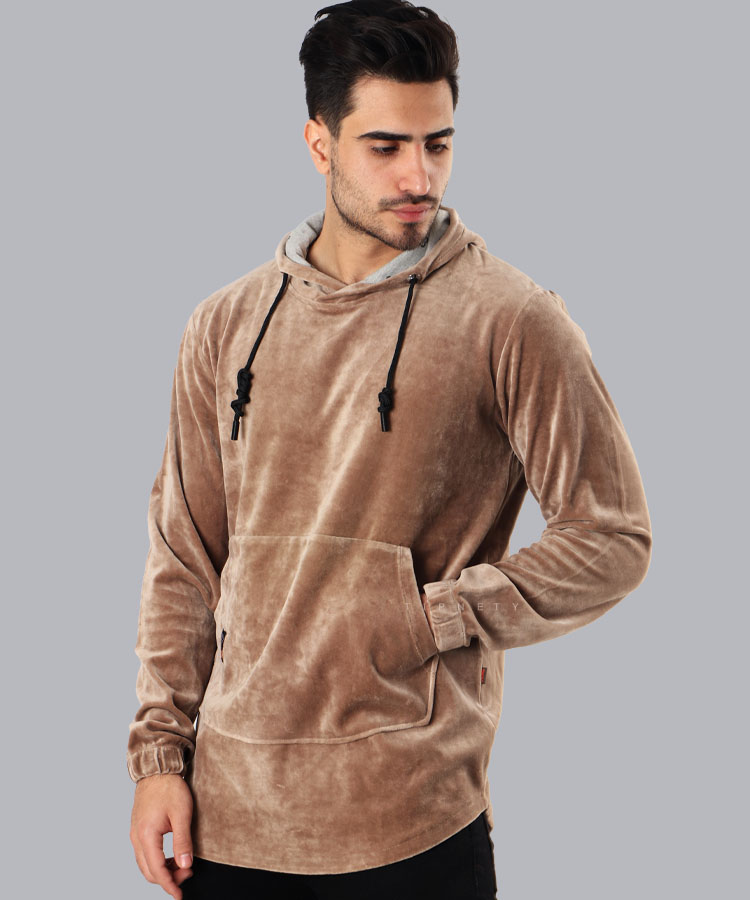 هودی مردانه مخملی 5112