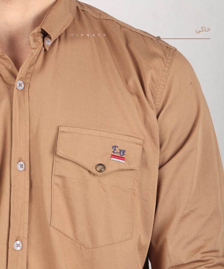                                                                                                                                                                                                                                                               مشکی سفید پیراهن آستین بلند فیت 0625 لجنی خاکی سورمه ای پاییزه پیراهن 0625  - تصویر 4