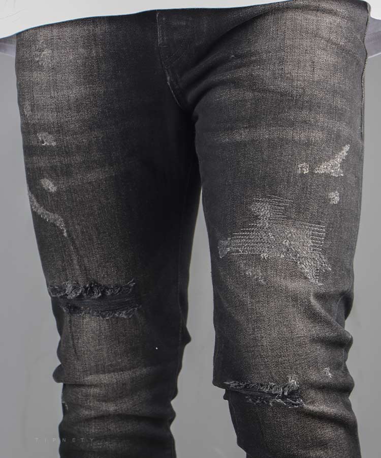                                         مشکی شلوار جین اسکینی 1128  - تصویر 3