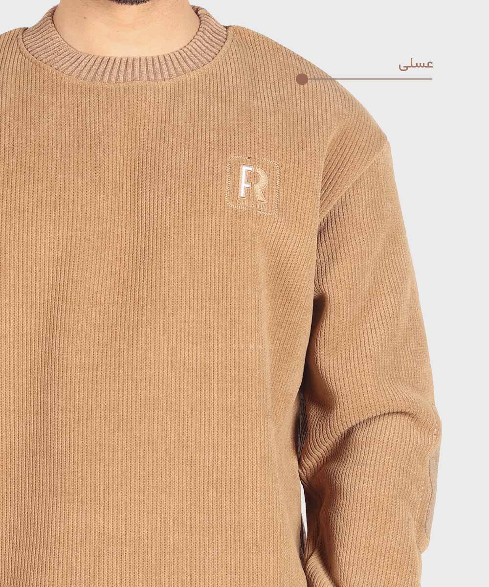 مشکی عسلی شیری پاییزه پلیور 7126  - تصویر 4