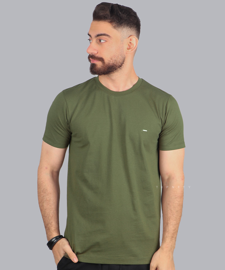 تیشرت ساده صدری مردانه برند تیپ نتی 9134