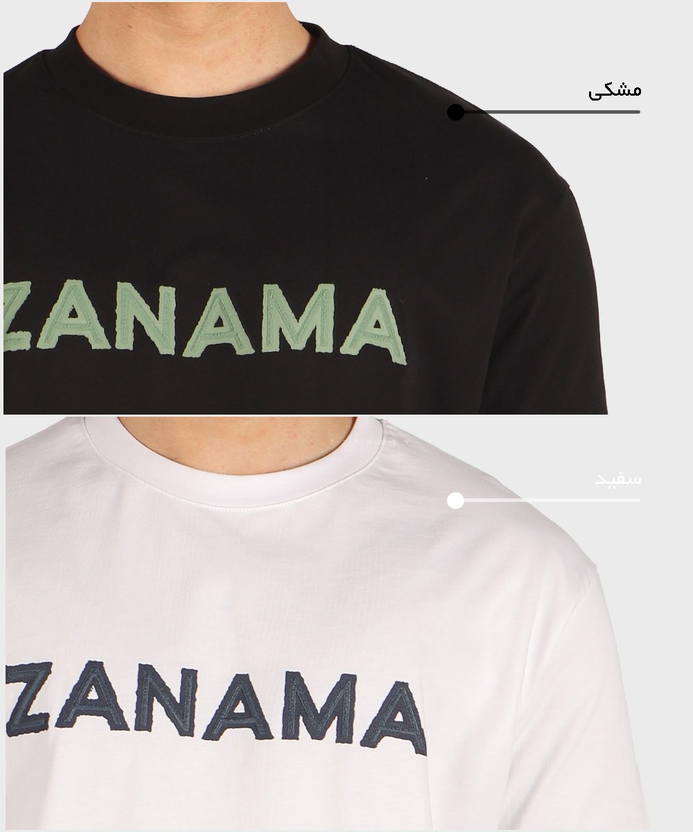                   مشکی سفید تیشرت لش 1731  - تصویر 7