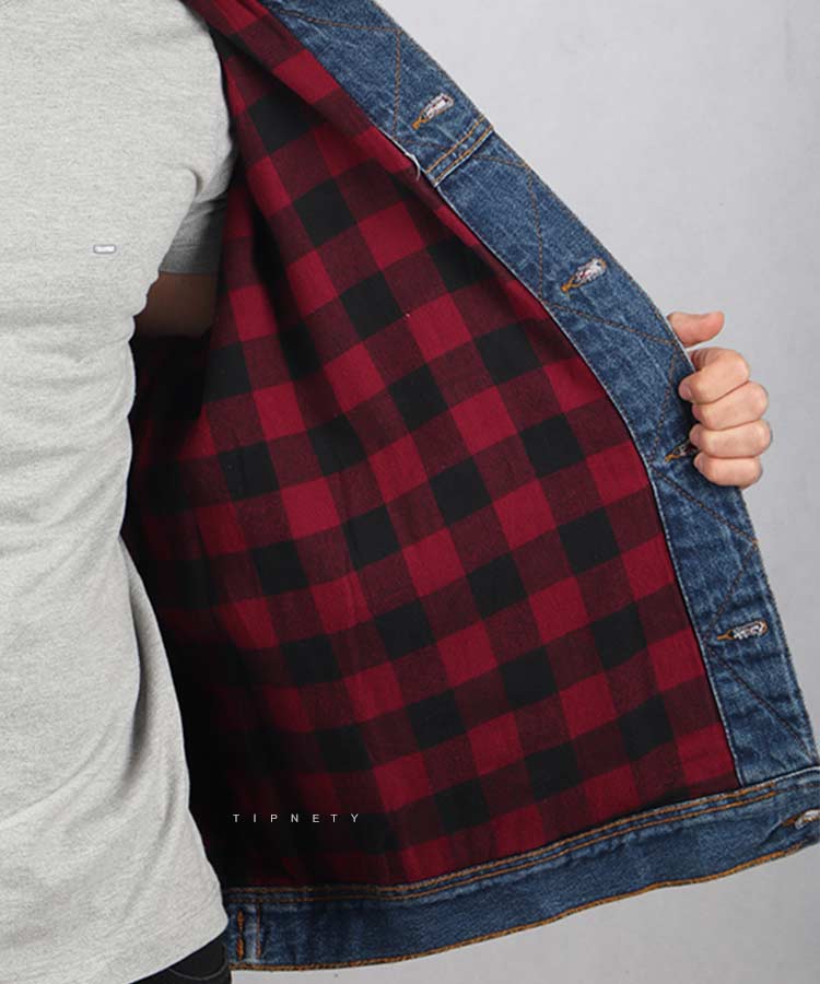                             آبی تیره زمستانه کت جین 6050  - تصویر 3